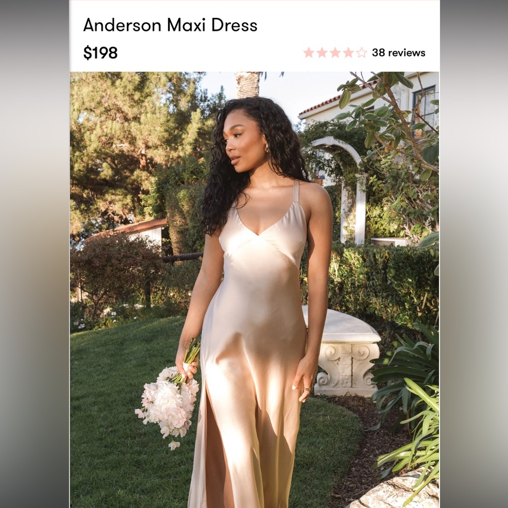 Anderson Maxi Dress in Champagne